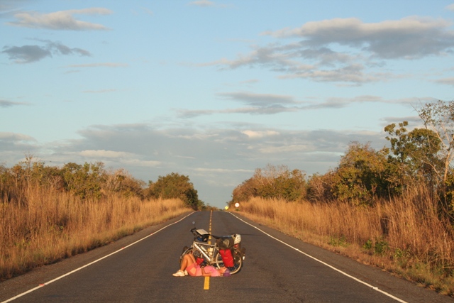 Ah, the ease of biking on paved roads.