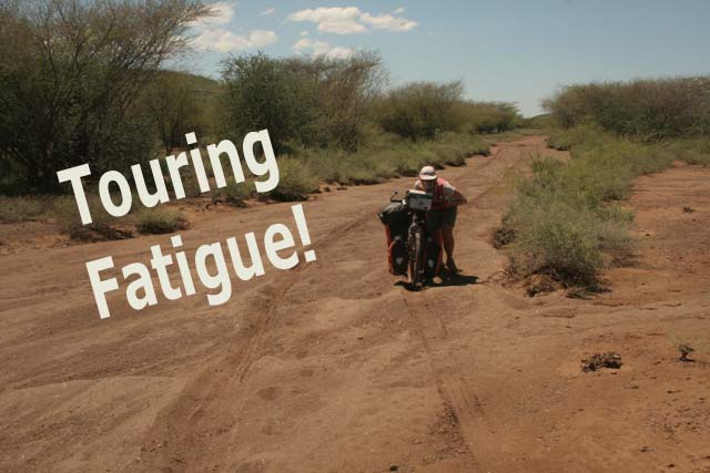 I've had enough!  Cycling in Kenya.
