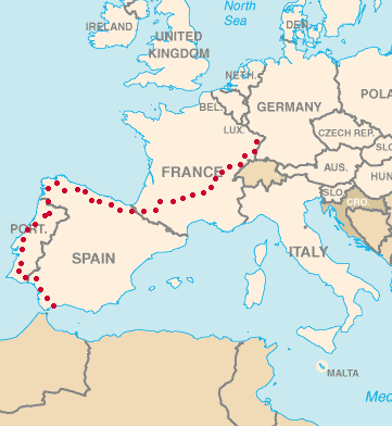 Our Route in Europe