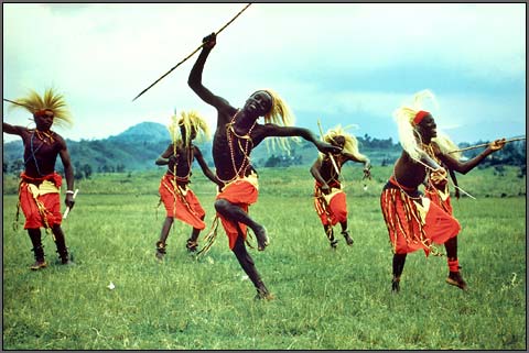 Tutsi Tribesmen In Uganda