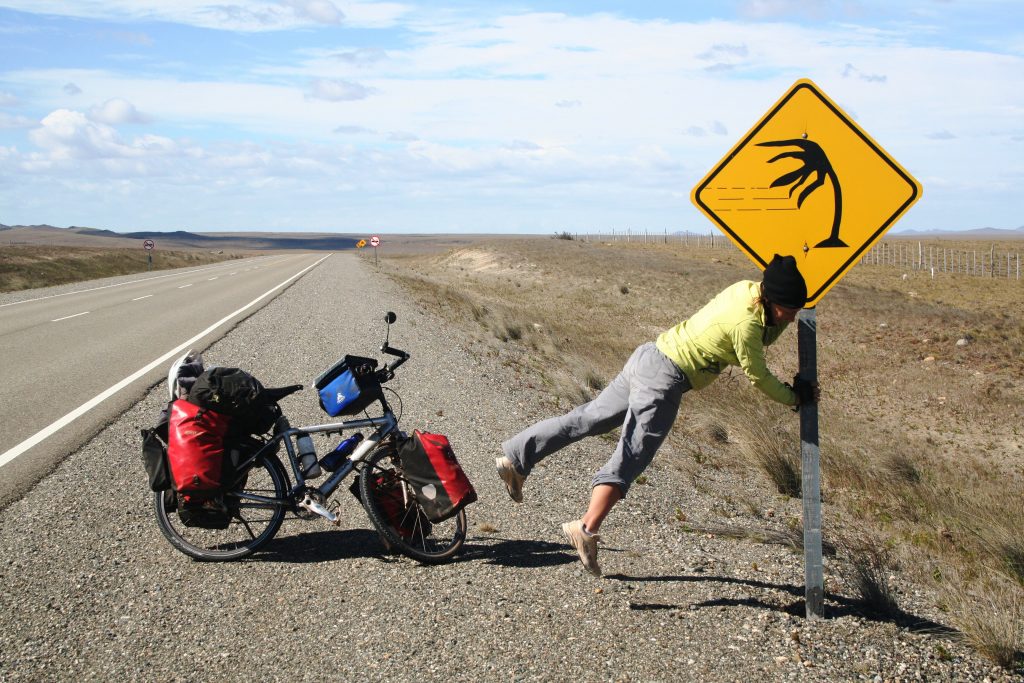 windy bicycle touring in argentina ruta 40