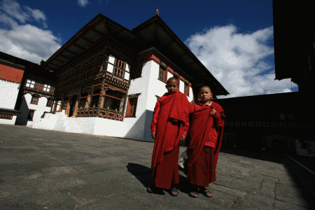 Monks are of all ages in Bhutan.