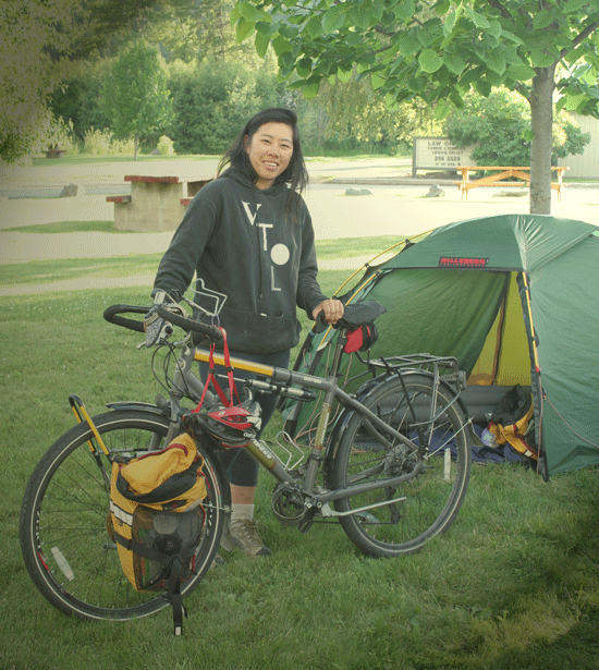 Meet a Cyclist:  Stephanie Chee cycles solo across the USA