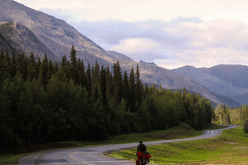 The Alaska Highway: 10 Snapshots from the Road Mile zero The Alaska Highway greets us with a determined headwind. Rather than let it shake our determination, we hunker down and vow to push the pedals those 1,390 miles to Fairbanks. The entire length of the highway connecting Alaska to the lower 48 was...