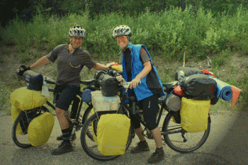 Robi and Moni, two bicycle crazy Swiss cyclists on the road since 2004. Touring Talk episode 3: The Velocos, on the road since 2004 by worldbiking Names: Monika Estermann and Robert Spengeler Country: Switzerland Age: Monica: 39 / Robi: 47 Countries Cycled: 25 Their trick...