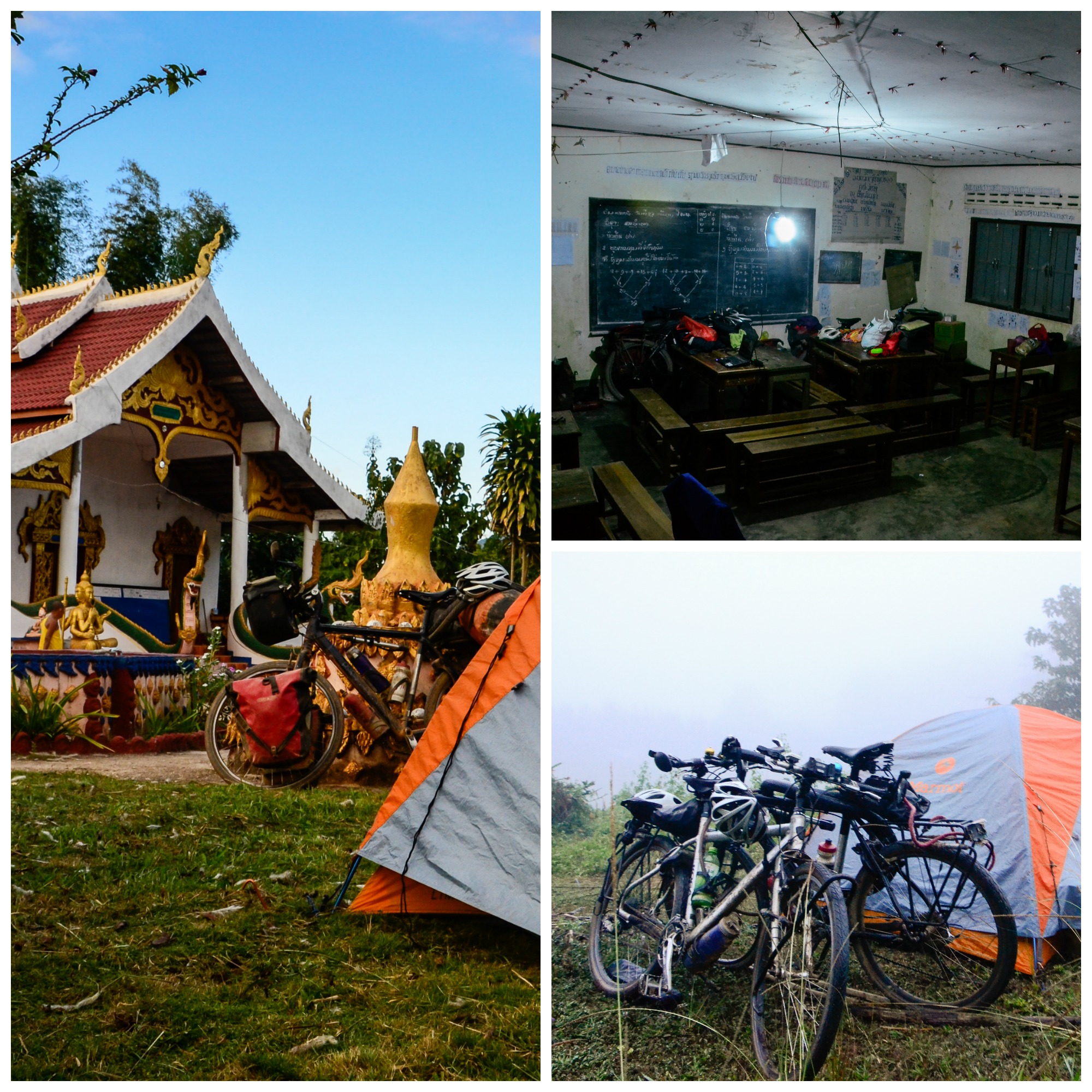camping in Laos