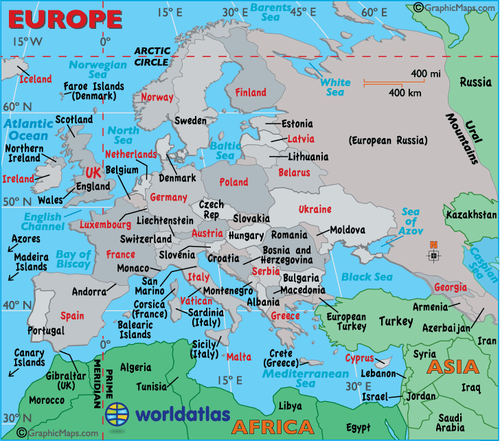 balkans and western europe map
