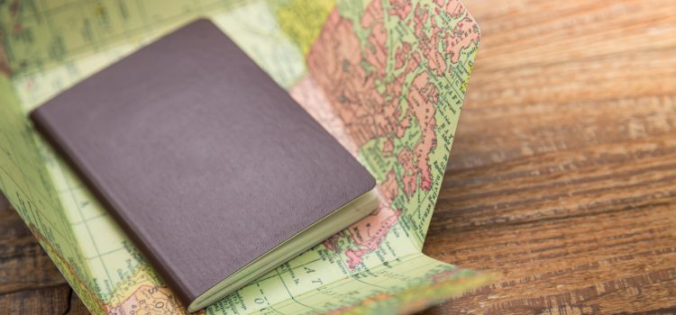 passport with Map