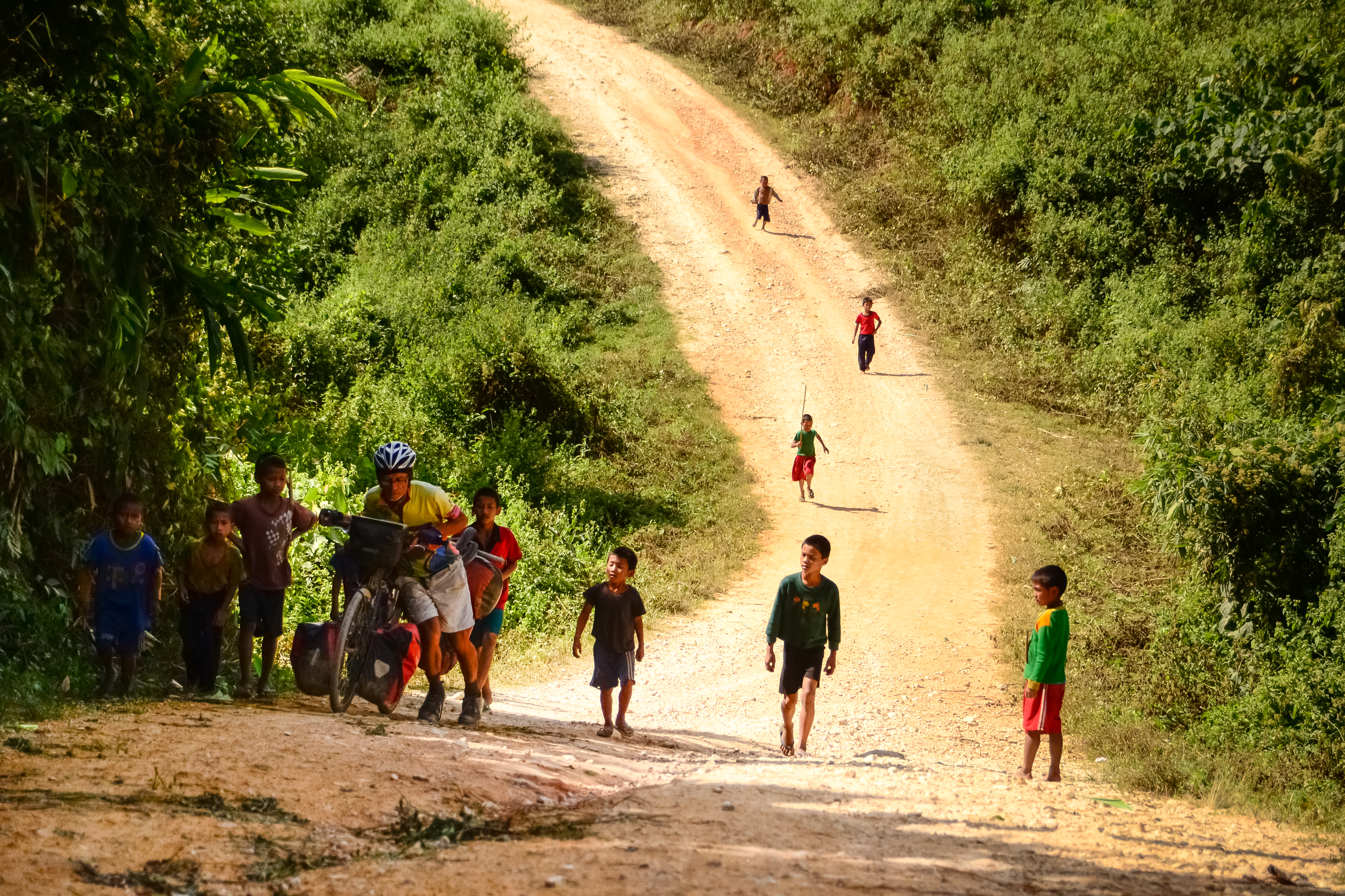 bicycle touring in Laos Southeast Asia