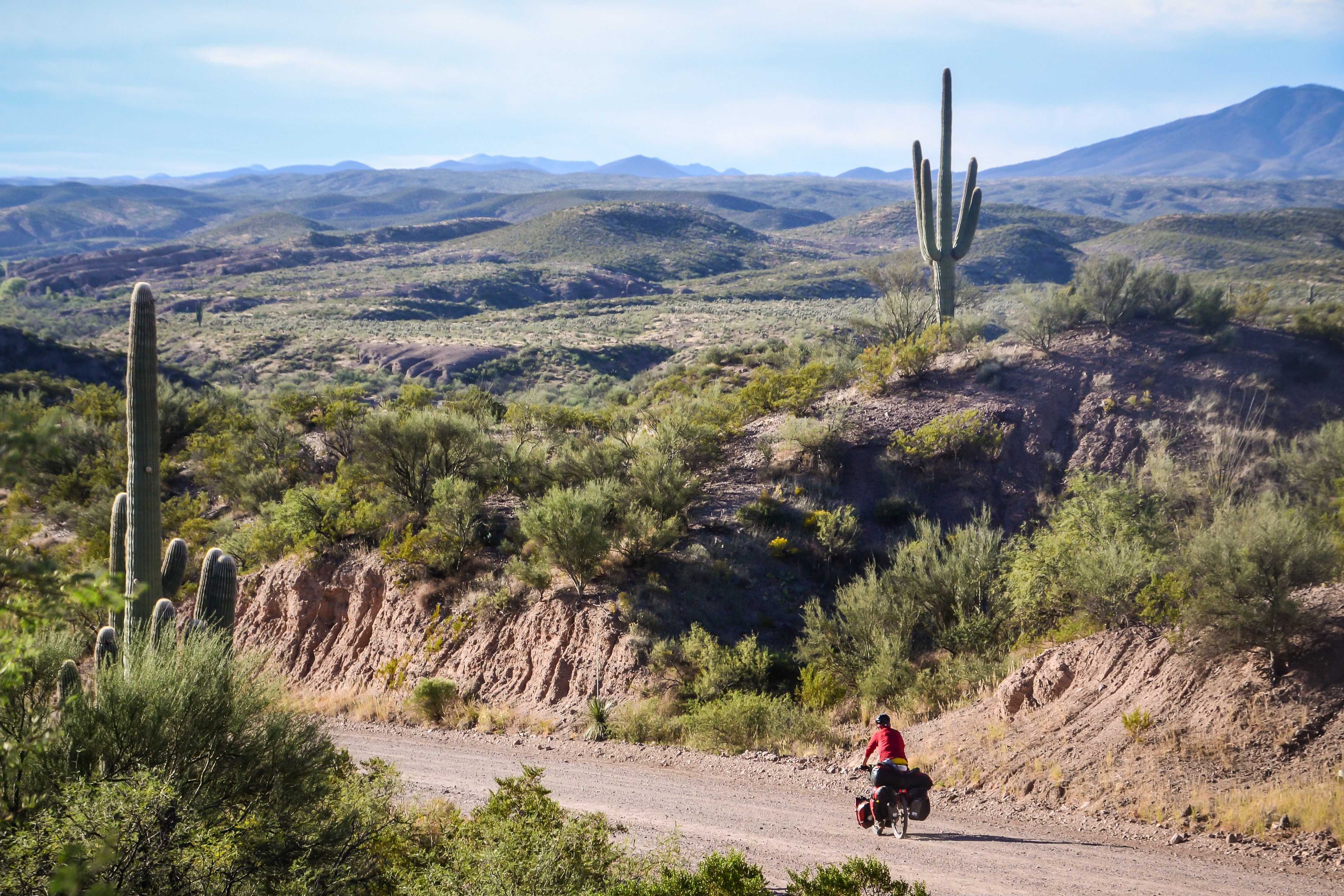 bike touring in USA Arizona