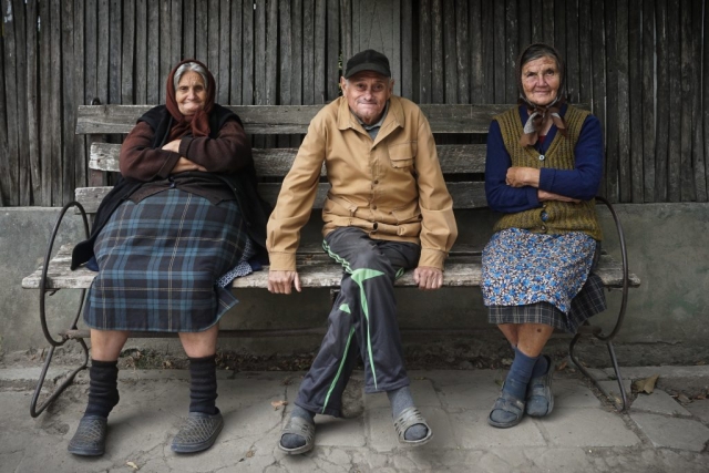 Romanian villagers